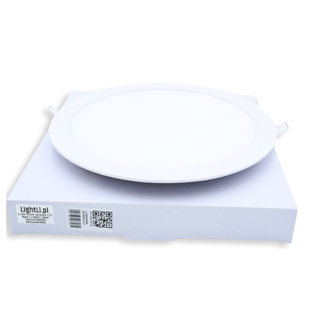 LightLi Plafon podtynkowy 24W 120° 24V CCT